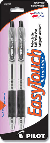EASY TOUCH - Retractable Ball Point Pens Medium Point Black Ink