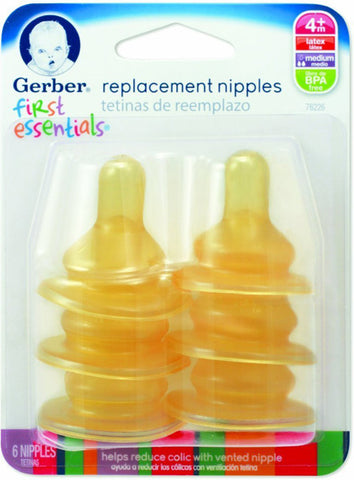 GERBER - First Essential Latex Nipples