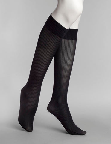 NO NONSENSE - Ribbed Trouser Socks Black Sizes 4-10