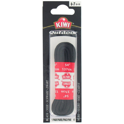 KIWI - Black Outdoor Shoe Laces 54"