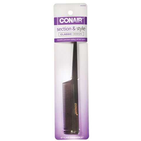 CONAIR - Section & Style Hard Rubber Classic Design Tail Comb