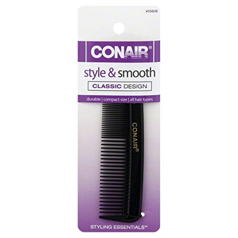 CONAIR - Styling Essentials Style and Smooth Pocket Comb Classic Design