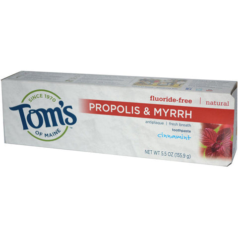 Toms Of Maine Antiplaque Toothpaste Propolis  Myrrh Cinnamon