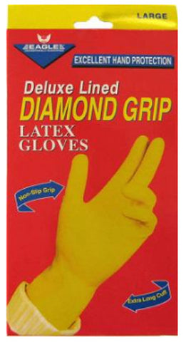 EAGLE - Diamond Grip Long Cuff Gloves Large