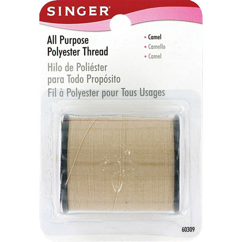 SINGER - All Purpose Polyester Thread Camel