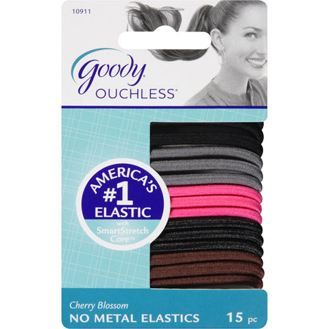 GOODY - Ouchless No Metal Hair Elastics Cherry Blossom
