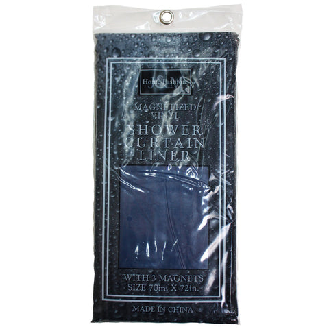 J & M - Navy Shower Curtain Liners