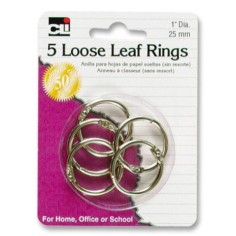 CLI - Loose-leaf Rings 1" Diameter