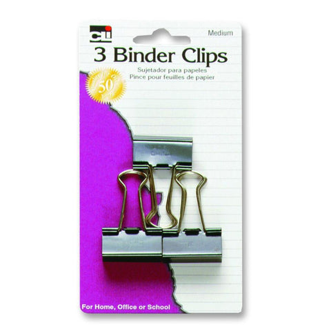 CLI - Binder Clips Medium Black/Steel