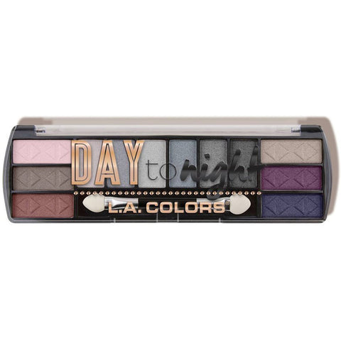 L.A. COLORS - Day To Night 12 Color Eyeshadow, Evening