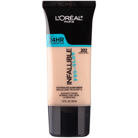 L'OREAL - Infallible Pro-Glow Foundation, Creamy Natural