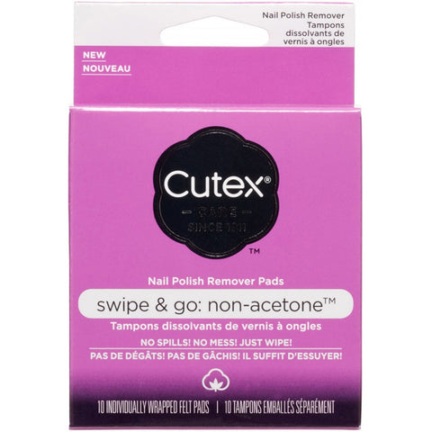REVLON - Cutex Care Swipe & Go Non-Acetone Nail Polish Remover Pads