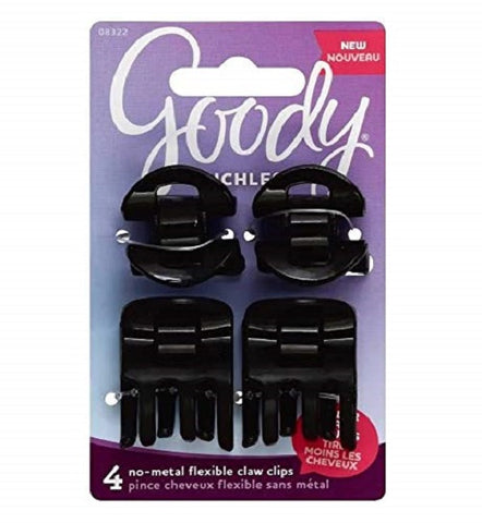 GOODY Ouchless No-Metal Flexible Claw Clips