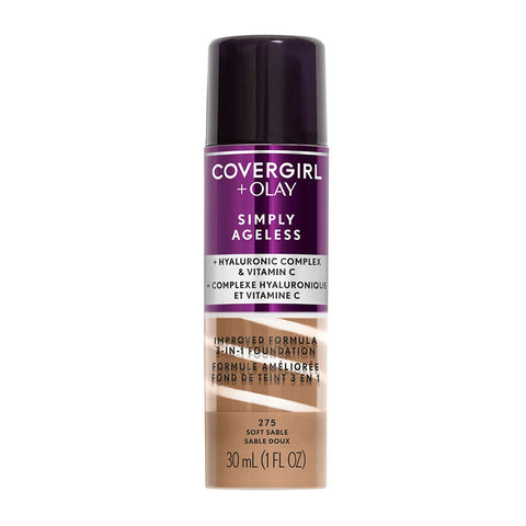 COVERGIRL Simply Ageless 3in1 Liquid Foundation Soft Sable