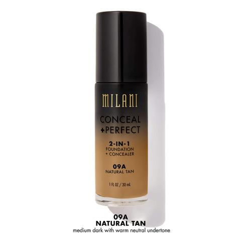 MILANI - Conceal + Perfect 2-in-1 Foundation Concealer Natural Tan