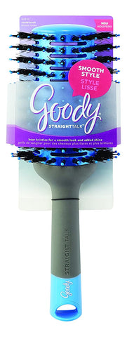 GOODY - Straight Talk Smooth Style Round Hair Brush Blue and Grey