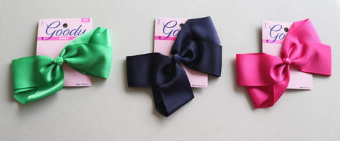 GOODY - Girls Big Bow Hair Barrettes Assorted Colors