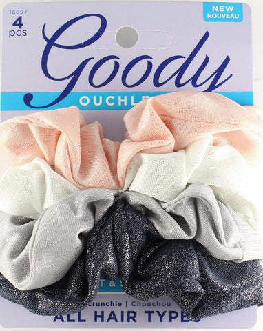 GOODY - Ouchless Shimmer Hair Scrunchies Multicolor