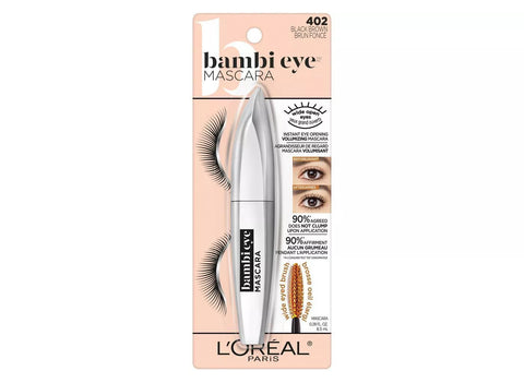 L'OREAL - Bambi Eye Washable Mascara Lasting Volume Black Brown 402