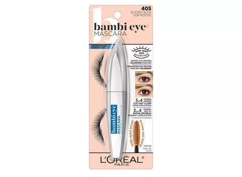 L'OREAL - Bambi Eye Waterproof Mascara Lasting Volume Blackest Black 405