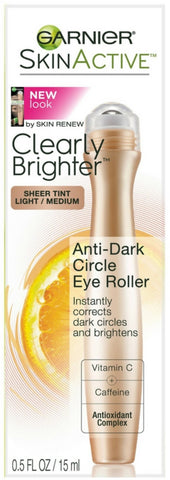 GARNIER - Clearly Brighter Anti-Dark Circle Eye Roller Light/Medium