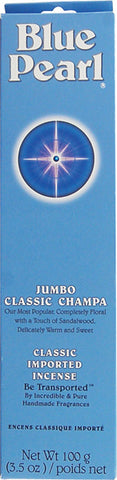 BLUE PEARL - Incense Jumbo Classic Champa - 3.5 oz. (100 g)