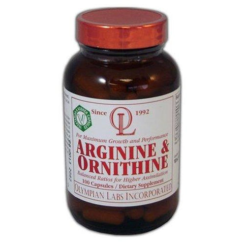 Olympian Labs Arginine 500 mg Ornithine 250 mg