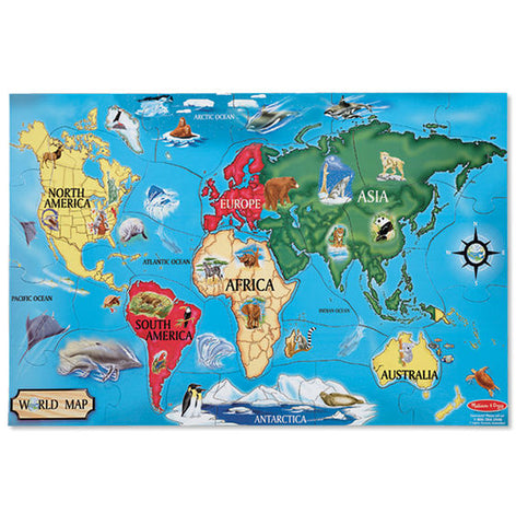 Melissa & Doug - World Map Floor Puzzle