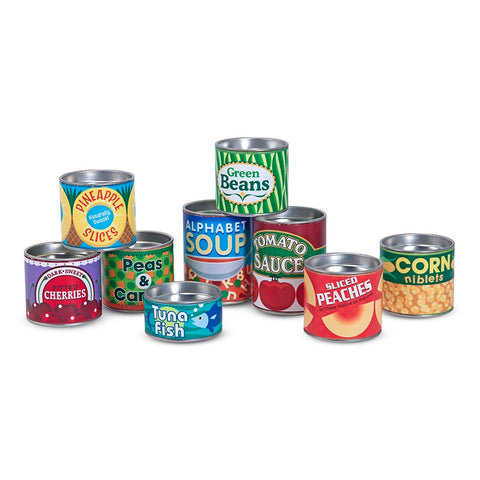 Melissa & Doug - My Pantry Canned Food- Grocery Cans