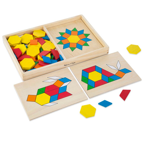 Melissa & Doug - Pattern Blocks and Boards Classic Toy