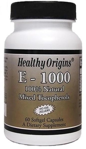 Healthy Origins Vitamin E 1000 Mixed Tocopherols