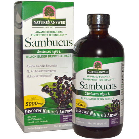 Natures Answer Sambucus Black Elder Berry Extract