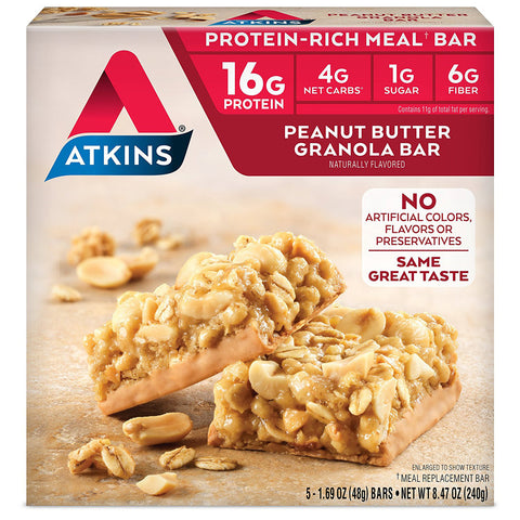 ATKINS - Advantage Peanut Butter Granola Bars