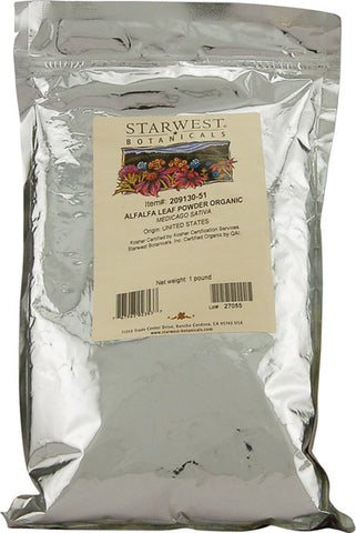 Starwest Botanicals Organic Alfalfa Leaf Powder