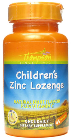 Thompson Nutritional Childrens Zinc Lozenge with Vit C Fruit Flavor