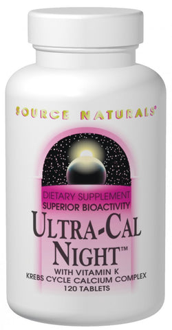 Source Naturals Ultra-Cal Night with Vitamin K - 240 Tablets