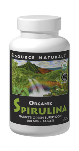 Source Naturals Spirulina Organic  - 200 Tablets (500 mg)