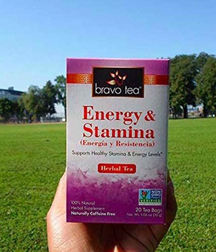 BRAVO TEAS - Energy & Stamina Herbal Tea - 20 Tea Bags