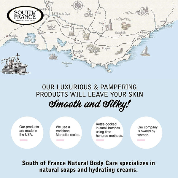 SOUTH OF FRANCE - French Milled Bar Soap Cherry Blossom - 6 oz. (170 g)