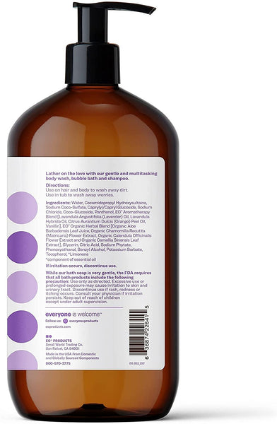 EVERYONE - Liquid Soap Lavender & Aloe - 32 fl. oz. (960 ml)