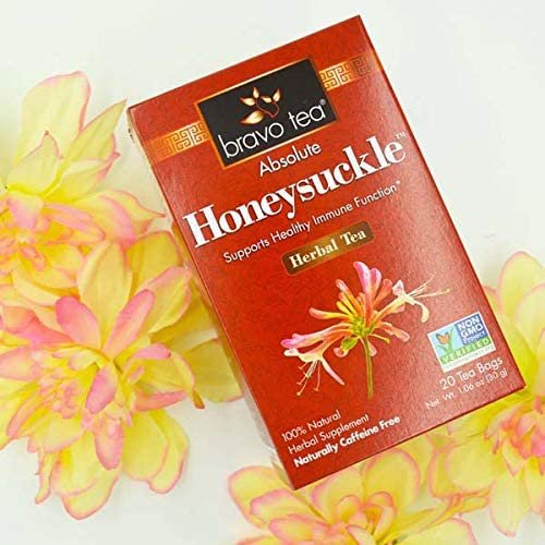 BRAVO TEAS - Absolute Honeysuckle Herbal Tea - 20 Tea Bags