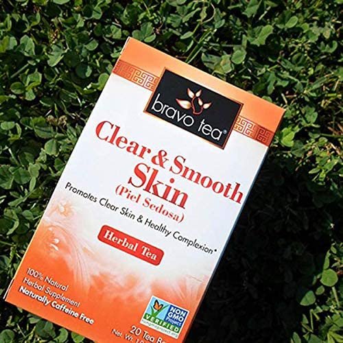 Bravo Tea - 100% Natural Clear & Smooth Skin Herbal Tea - 20 Tea Bags