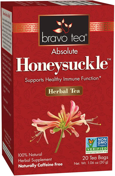 BRAVO TEAS - Absolute Honeysuckle Herbal Tea - 20 Tea Bags